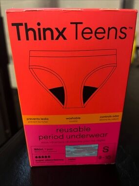 Thinx Teens Reusable Period Underwear Packaging - Red